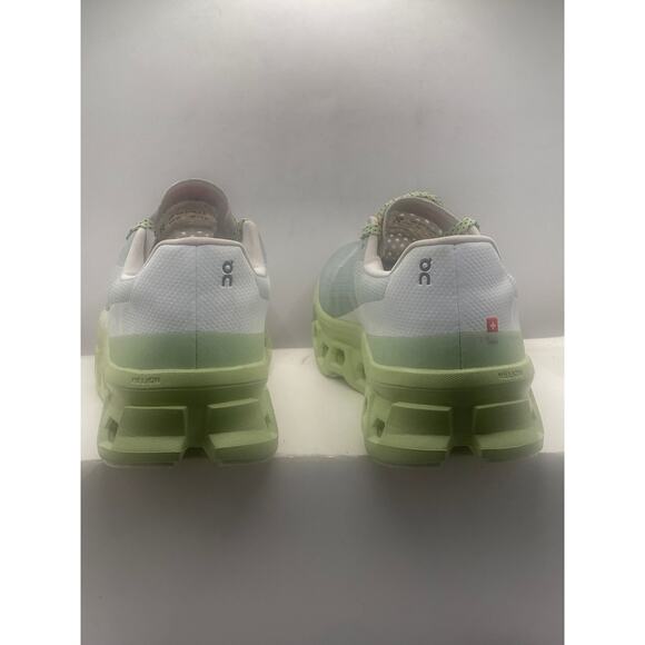 On Cloudmonster Women’s Running Shoes Glacier/Meadow Size 8.5 Width B - Medium - Picture 2 of 10